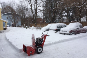 Snowblower at home